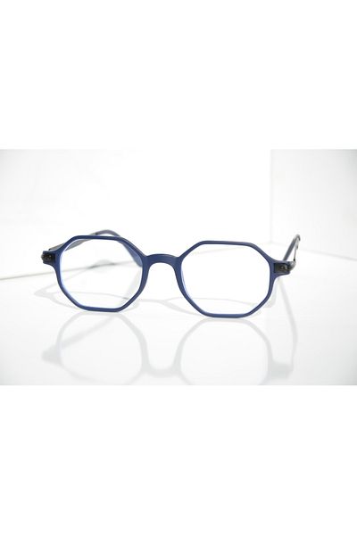 TomyHelf Uv400 Protected Dark Blue Frame Blue Light Protected Octagonal Women's Glasses