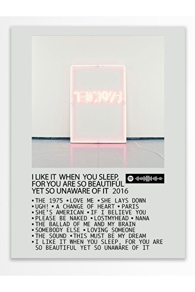 Postifull Αφίσα άλμπουμ Polaroid συμβατή με Spotify - Διακόσμηση τοίχου - Χαρ...