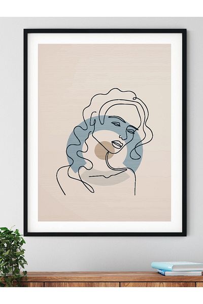 Postifull Pictură murală abstractă și estetică, poster fără încadrare, decor de perete pentru sufragerie, bucătărie și birou
