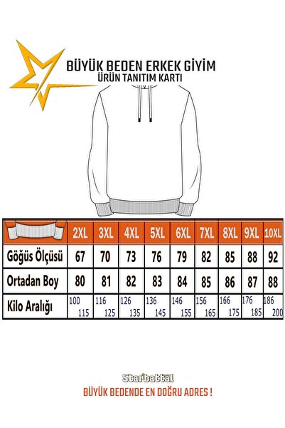 Starbattal Men's Plus Size Crew Neck Sweat Only Free 23202 NEFTI