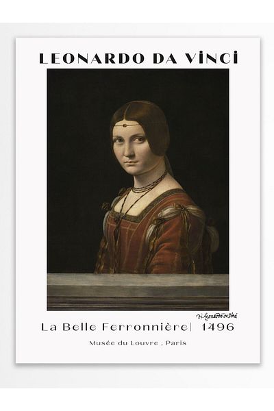 Postifull Αφίσα τοίχου Leonardo Da Vinci - Σειρά Art - Χοντρό χαρτί - Χωρίς πλαίσιο