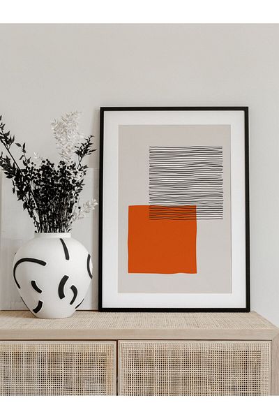 Postifull Minimal and Aesthetic Wall Painting, Frameless Poster, Living Room, Kitchen and Office Wall Decoration