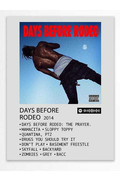 Postifull Αφίσα άλμπουμ Polaroid συμβατή με Spotify - Διακόσμηση τοίχου - Χαρτί με παχιά επίστρωση - Χωρίς πλαίσιο