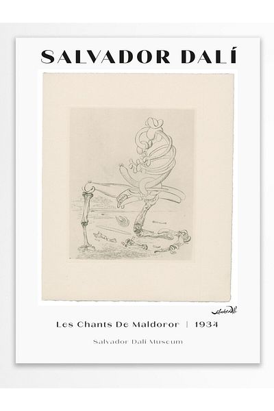 Postifull Αφίσα τοίχου Salvador Dali - Σειρά Art, Χοντρό χαρτί, Χωρίς πλαίσιο