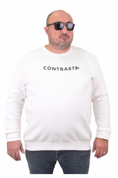 Starbattal Ανδρικό μεγάλο μέγεθος Crew Neck Sweat Bless 23205 ECRU