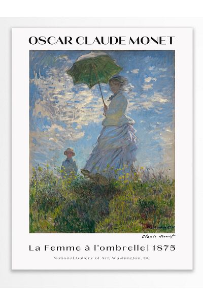 Postifull Αφίσα τοίχου Monet - Διακόσμηση τοίχου - Αφίσες σειράς τέχνης - Χαρτί με χοντρή επίστρωση - Χωρίς πλαίσιο