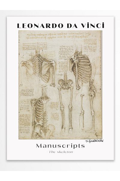 Postifull Αφίσα τοίχου Leonardo Da Vinci - Σειρά Art - Χοντρό χαρτί - Χωρίς πλαίσιο