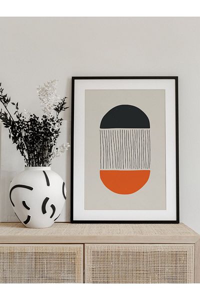 Postifull Pictură Geometrică și Estetică, Poster fără cadru, Decor de perete pentru Sufragerie, Bucătărie și Birou