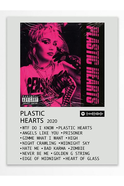 Postifull Άλμπουμ Polaroid Αφίσα τοίχου - Συμβατή αφίσα με Spotify - Διακόσμηση τοίχου - Χαρτί με παχιά επίστρωση - Χωρίς πλαίσιο