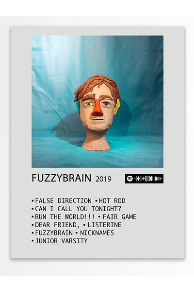 Postifull Αφίσα άλμπουμ Polaroid συμβατή με Spotify - Διακόσμηση τοίχου - Χαρτί με παχιά επίστρωση - Χωρίς πλαίσιο