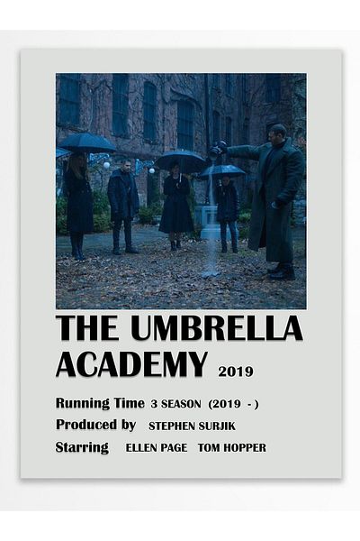Postifull The Umbrella Academy - Αφίσα χωρίς πλαίσιο - Διακόσμηση τοίχου - Πανό της τηλεόρασης και του ταινίας - Επικαλυμμένο χαρτί