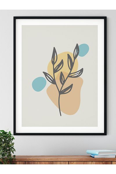 Postifull Pictură murală botanică și estetică, poster fără încadrare, decor de perete pentru living, bucătărie și birou