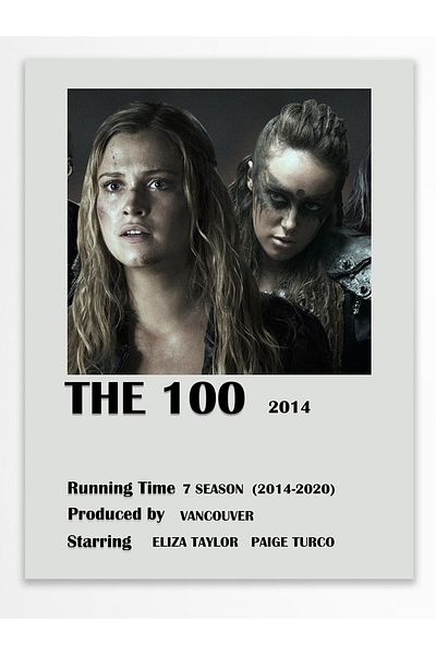 Postifull The 100 - Αφίσα χωρίς πλαίσιο - Διακόσμηση τοίχου - Αφίσες τηλεοπτικής σειράς και ταινιών - Χαρτί με χοντρή επίστρωση