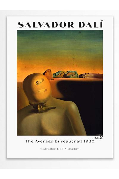 Postifull Αφίσα τοίχου Salvador Dali - Διακόσμηση τοίχων - Αφίσες σειράς τέχνης - Χοντρό χαρτί - Χωρίς πλαίσιο
