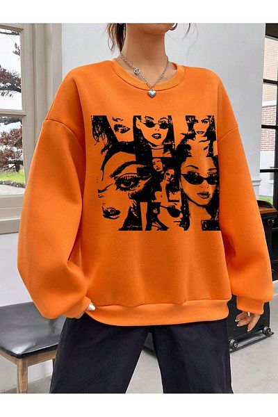 BENROMA Φούτερ unisex FACE PRINTED