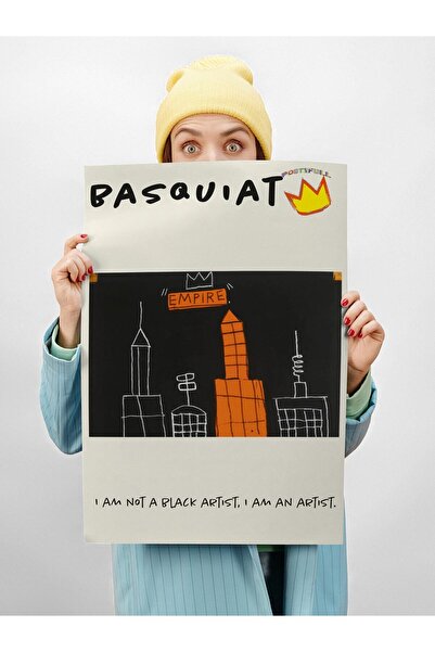 Postifull Jean-michel Duvar Posteri, Modern Sanat, Sanat Serisi Poster - Kalın Kağıt - Çerçevesiz