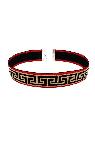 Bijustore Custom Woven Satin & Linen Mix Women's Choker Collar Necklace