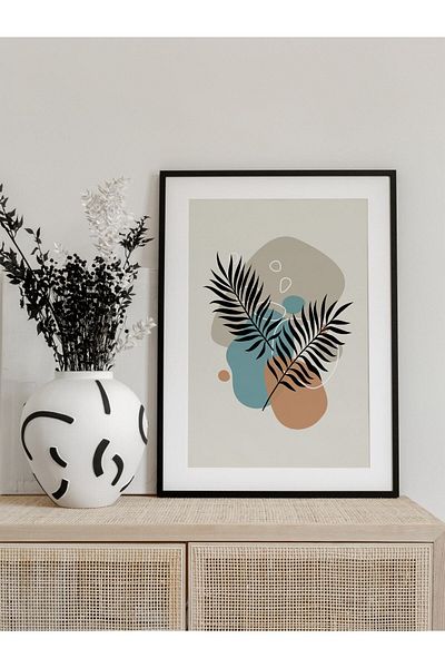 Postifull Desen botanic și pictură estetică de perete, poster fără încadrare, decor de perete pentru sufragerie, bucătărie și birou