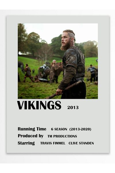 Postifull Vikings - Αφίσα χωρίς πλαίσιο - Διακόσμηση τοίχου - Αφίσες τηλεοπτικής σειράς και ταινιών - Χαρτί με χοντρή επίστρωση