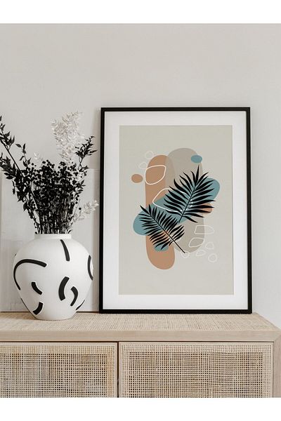 Postifull Desen botanic și pictură estetică de perete, poster fără încadrare, decor de perete pentru sufragerie, bucătărie și birou