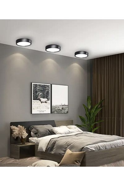 Fico Home Modern Led Panel Chandelier Power Led Zero to Ceiling 6500K Ice White Light