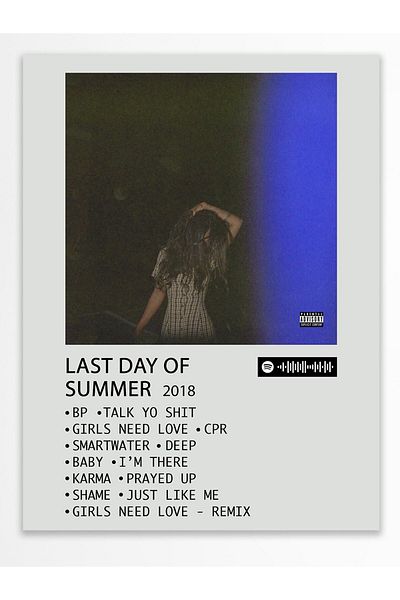 Postifull Άλμπουμ Polaroid Αφίσα τοίχου - Συμβατή αφίσα με Spotify - Διακόσμηση τοίχου - Χαρτί με παχιά επίστρωση - Χωρίς πλαίσιο