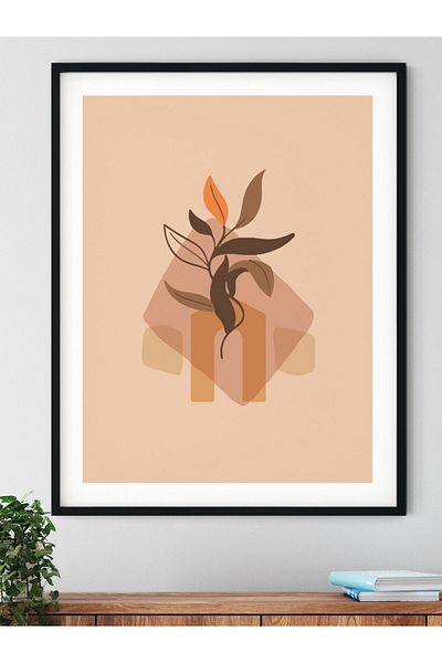 Postifull Pictură murală boemă și estetică, poster fără încadrare, decor de perete pentru living, bucătărie și birou