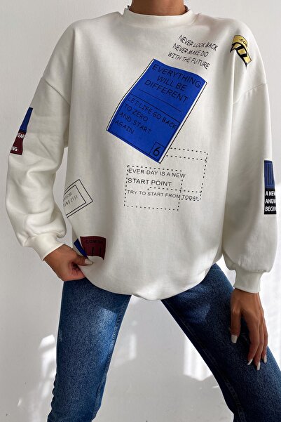 FEMELLE Γυναικείο μπλουζάκι από βαμβακερό ράστερ με 3 κλωστές σε λευκό χαμηλό ώμο