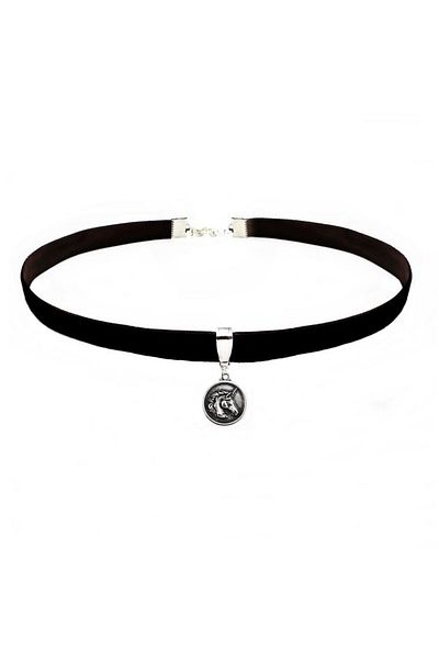 Bijustore Black Velvet Unicor - Unicorn - Choker Necklace