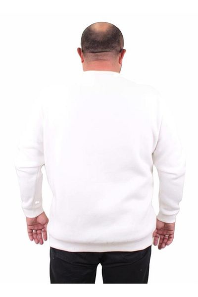 Starbattal Ανδρικό μεγάλο μέγεθος Crew Neck Sweat Conture Club 23203 ECRU