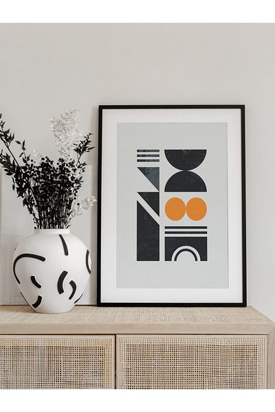 Postifull Pictură murală modernă Bauhaus și estetică, poster fără încadrare, decor de perete pentru hol, bucătărie și birou