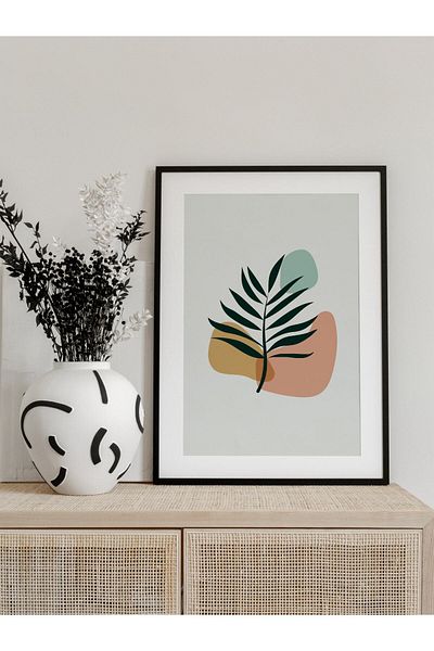 Postifull Botanical Illustration and Aesthetic Wall Painting, Frameless Poster, Living Room, Kitchen and Office Wall Decoration