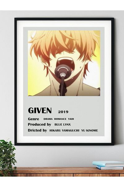 Postifull Given Anime Poster - Anime And Manga Wall Decor - Χωρίς πλαίσιο - Χαρτί με χοντρή επίστρωση