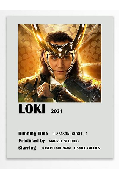 Postifull Loki - Αφίσα χωρίς πλαίσιο - Διακόσμηση τοίχου - Αφίσες τηλεοπτικής σειράς και ταινιών - Χαρτί με χοντρή επίστρωση