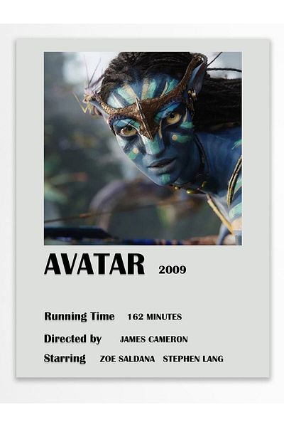 Postifull Αφίσα ταινίας - Αφίσα τοίχου - Αφίσα Polaroid Design, Χωρίς πλαίσιο - Χαρτί με παχιά επίστρωση