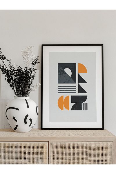 Postifull Pictură murală modernă Bauhaus și estetică, poster fără încadrare, decor de perete pentru hol, bucătărie și birou