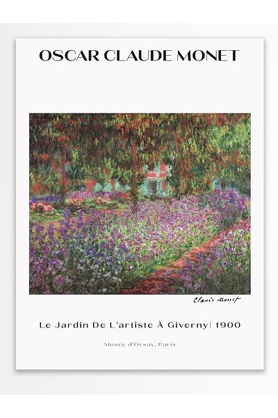 Postifull Αφίσα τοίχου Monet - Διακόσμηση τοίχου - Αφίσες σειράς τέχνης - Χαρτί με χοντρή επίστρωση - Χωρίς πλαίσιο