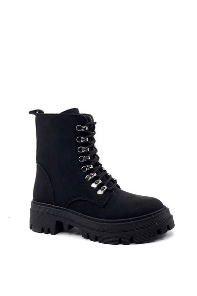 AYAKKABIMOOD Shoesmood Mht 918 Μαύρες Σμαραγδένιες Γυναικείες Μπότες
