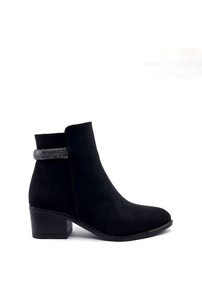 AYAKKABIMOOD Shoesmood Cc 852 Black 5 Cm Cizme de damă cu toc smarald