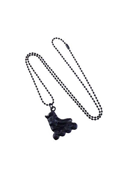 Bijustore Men's Skate Necklace - Matte Black Color