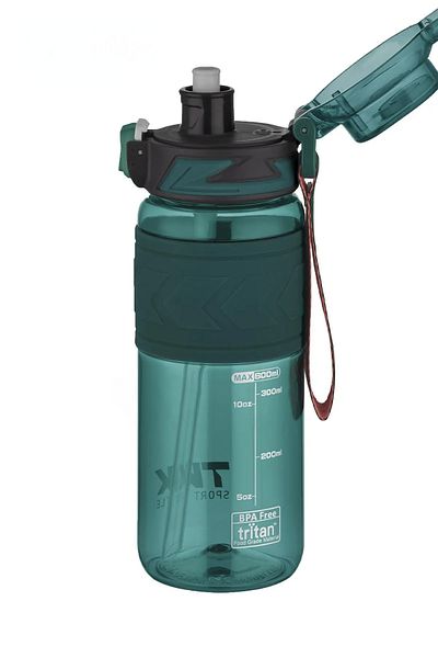 Vagonlife TKK 600ml Tritan Sports Flask with Measuring Scale Suitable for Use with or without Strawberry