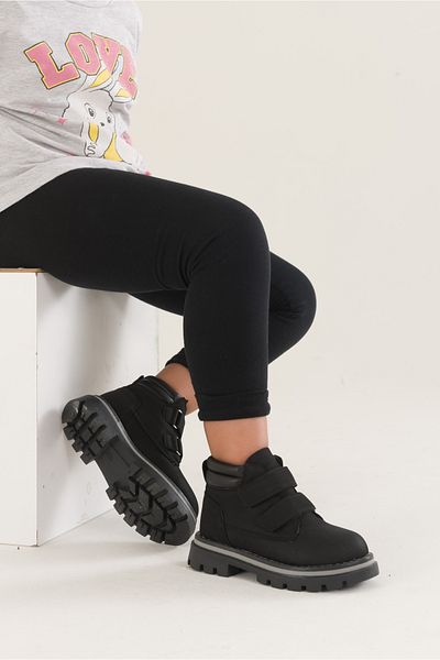 Arzen 4532 Μαύρες Χειμερινές Αγορίστικες Μπότες Thermo Sole Velcro