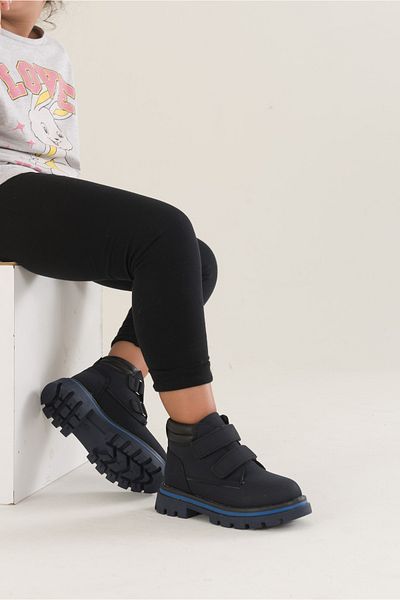 Arzen 4535 Navy Blue Velcro Thermo Sole Χειμερινές μπότες για αγόρια