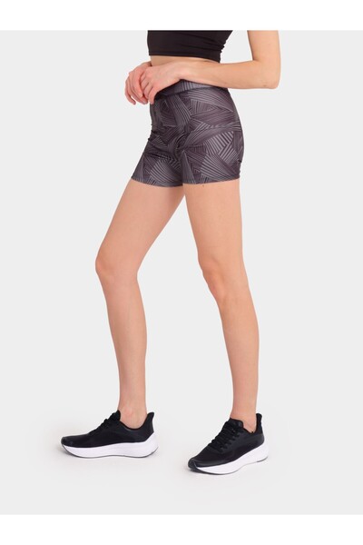Stage Activewear Anthracite Striped Biker Tights