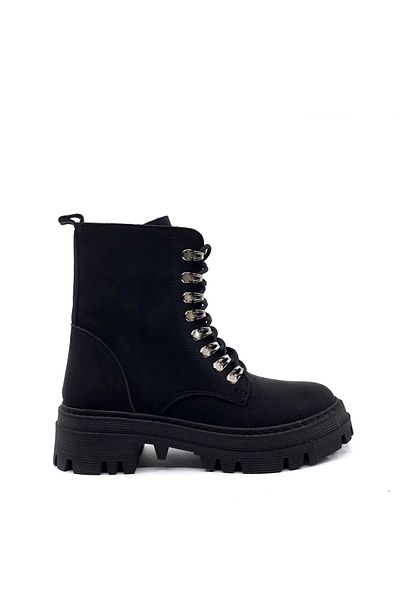 AYAKKABIMOOD Shoesmood Mht 918 Μαύρες Σμαραγδένιες Γυναικείες Μπότες