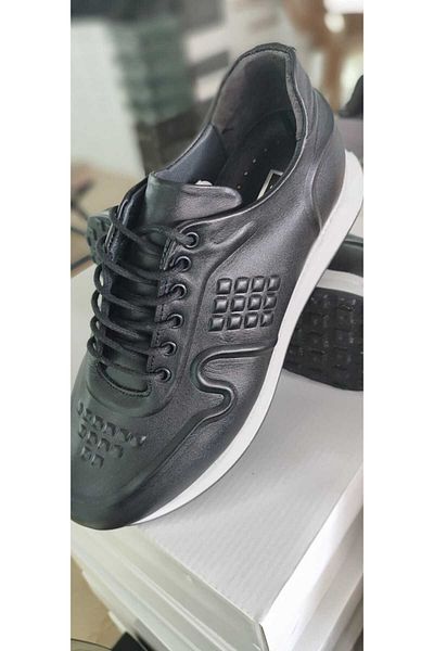 PATRON SHOES BOSS MEN'S BLACK SKIN LACE-UP DAILY SHOES