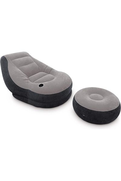 MinimalDesign Intex Ultra Lounge Şişme Koltuk, Yanında Şişirme Pompası İle Birlikte