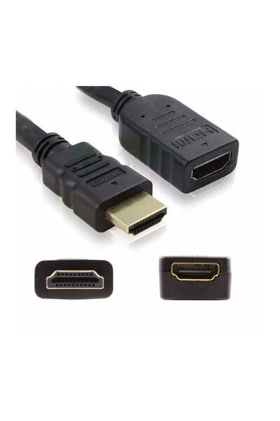 DESTE ELEKTRONİK كابل تمديد HDMI أنثى ذكر بطول 5 أمتار