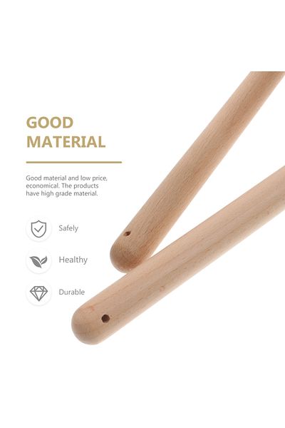 SEGRETO Japanese Drum Taiko Rhythm Sticks Wooden Drumsticks, Classic Claves Percussion Instrument Mallet Drumsticks 50*4 cm