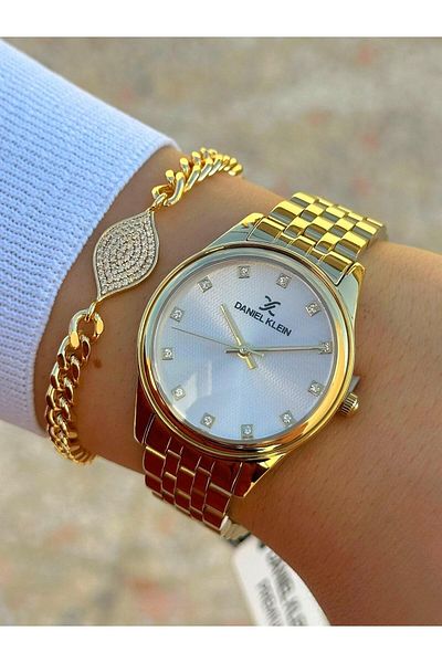 Daniel Klein Dk.ft.1.126 Steel Cord 30 Mt Water Resistant New Season Stylish Design Wristwatch
